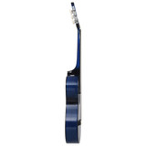 12-dijelni set klasične gitare Western sa 6 žica plavi 38 " 12-dijelni set klasične gitare Western sa 6 žica plavi 38 "