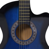 12-dijelni set klasične gitare Western sa 6 žica plavi 38 " 12-dijelni set klasične gitare Western sa 6 žica plavi 38 "