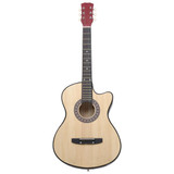 Akustična gitara Western s prorezom i 6 žica 38 " od drva lipe Akustična gitara Western s prorezom i 6 žica 38 " od drva lipe