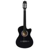 Klasična gitara Western s prorezom i 6 žica crna 38 " Klasična gitara Western s prorezom i 6 žica crna 38 "