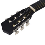 Klasična gitara Western s prorezom i 6 žica crna 38 " Klasična gitara Western s prorezom i 6 žica crna 38 "