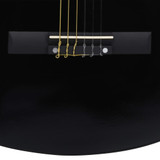 Klasična gitara Western s prorezom i 6 žica crna 38 " Klasična gitara Western s prorezom i 6 žica crna 38 "