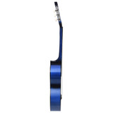 Klasična gitara za početnike s torbom plava 4/4 39 " Klasična gitara za početnike s torbom plava 4/4 39 "