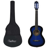 Klasična gitara za početnike i djecu s torbom plava 1/2 34 " Klasična gitara za početnike i djecu s torbom plava 1/2 34 "