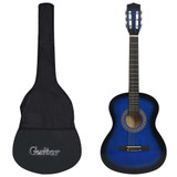 Klasična gitara za početnike s torbom plava 3/4 36 " Klasična gitara za početnike s torbom plava 3/4 36 "