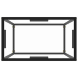 Konzolni stol prozirni 60 x 35 x 75 cm od kaljenog stakla