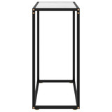 Konzolni stol bijeli 60 x 35 x 75 cm od kaljenog stakla Konzolni stol bijeli 60 x 35 x 75 cm od kaljenog stakla