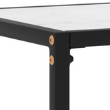 Konzolni stol bijeli 60 x 35 x 75 cm od kaljenog stakla Konzolni stol bijeli 60 x 35 x 75 cm od kaljenog stakla