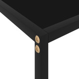 Konzolni stol crni 80 x 35 x 75 cm od kaljenog stakla Konzolni stol crni 80 x 35 x 75 cm od kaljenog stakla