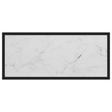 Konzolni stol bijeli 80 x 35 x 75 cm od kaljenog stakla Konzolni stol bijeli 80 x 35 x 75 cm od kaljenog stakla