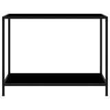 Konzolni stol crni 100 x 35 x 75 cm od kaljenog stakla Konzolni stol crni 100 x 35 x 75 cm od kaljenog stakla