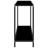 Konzolni stol crni 100 x 35 x 75 cm od kaljenog stakla Konzolni stol crni 100 x 35 x 75 cm od kaljenog stakla