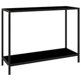 Konzolni stol crni 100 x 35 x 75 cm od kaljenog stakla Konzolni stol crni 100 x 35 x 75 cm od kaljenog stakla