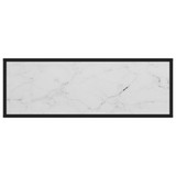 Konzolni stol bijeli 100 x 35 x 75 cm od kaljenog stakla Konzolni stol bijeli 100 x 35 x 75 cm od kaljenog stakla