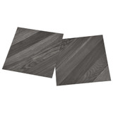 Samoljepljive podne obloge 55 kom PVC 5,11 m² sive prugaste