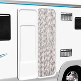 Zastor protiv insekata smeđe-sivi i bijeli 56 x 185 cm šenil