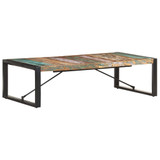 Stolić za kavu 140 x 70 x 40 cm od masivnog obnovljenog drva