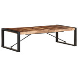 Stolić za kavu 140 x 70 x 40 cm od masivnog drva i šišama