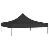 Krov za šator za zabave 3 x 3 m crni 270 g/m²