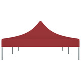 Krov za šator za zabave 6 x 3 m bordo 270 g/m²