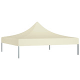 Krov za šator za zabave 2 x 2 m krem 270 g/m²