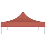 Krov za šator za zabave 2 x 2 m terakota 270 g/m²