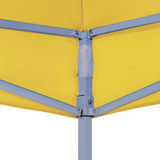 Krov za šator za zabave 2 x 2 m žuti 270 g/m²