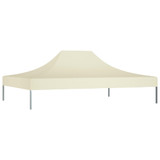 Krov za šator za zabave 4 x 3 m krem 270 g/m²