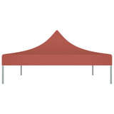 Krov za šator za zabave 4 x 3 m terakota 270 g/m²