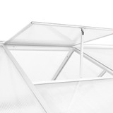 Staklenik od aluminija 421 x 190 x 195 cm 15,6 m³