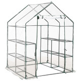 Staklenik s 8 polica 143 x 143 x 195 cm