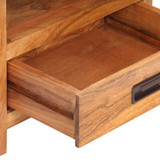 Noćni ormarić 40 x 30 x 60 cm masivno bagremovo drvo i šišam