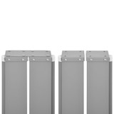 Uvlačiva bočna tenda za terasu 140 x 1200 cm crvena
