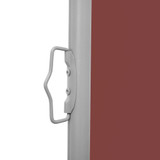 Uvlačiva bočna tenda za terasu 170 x 1200 cm smeđa
