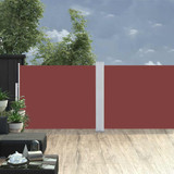 Uvlačiva bočna tenda za terasu 170 x 1200 cm smeđa