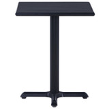 Vrtni stol crni 60 x 60 x 75 cm
