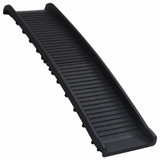 Sklopiva rampa za pse crna 155,5 x 40 x 15,5 cm