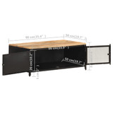 Stolić za kavu 90 x 50 x 37 cm od masivnog grubog drva manga Stolić za kavu 90 x 50 x 37 cm od masivnog grubog drva manga