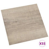vidaXL Samoljepljive podne obloge 55 kom PVC 5,11 m² smeđe-sive