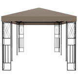 Sjenica od tkanine 6 x 3 m smeđe-siva