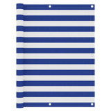 Balkonski zastor bijelo-plavi 120 x 500 cm od tkanine Oxford