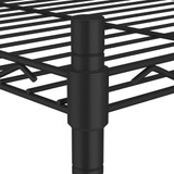 Stalak za pohranu s 3 razine 60 x 35 x 76 cm crni 150 kg Stalak za pohranu s 3 razine 60 x 35 x 76 cm crni 150 kg