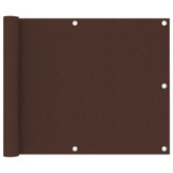 Balkonski zastor smeđi 75 x 300 cm od tkanine Oxford