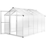 Staklenik od aluminija 302 x 190 x 195 cm 11,19 m³
