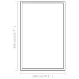 Staklenik od aluminija 362 x 190 x 195 cm 13,41 m³
