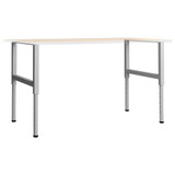 Okviri za radni stol 2 kom metalni 85 x (69 - 95,5) cm sivi