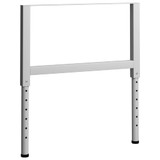 Okviri za radni stol 2 kom metalni 85 x (69 - 95,5) cm sivi