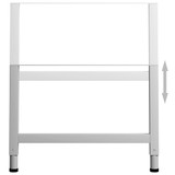 Okviri za radni stol 2 kom metalni 85 x (69 - 95,5) cm sivi