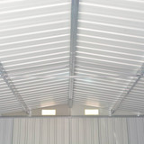 Vrtna kućica 257 x 489 x 181 cm metalna smeđa