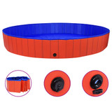 Sklopivi bazen za pse crveni 300 x 40 cm PVC
